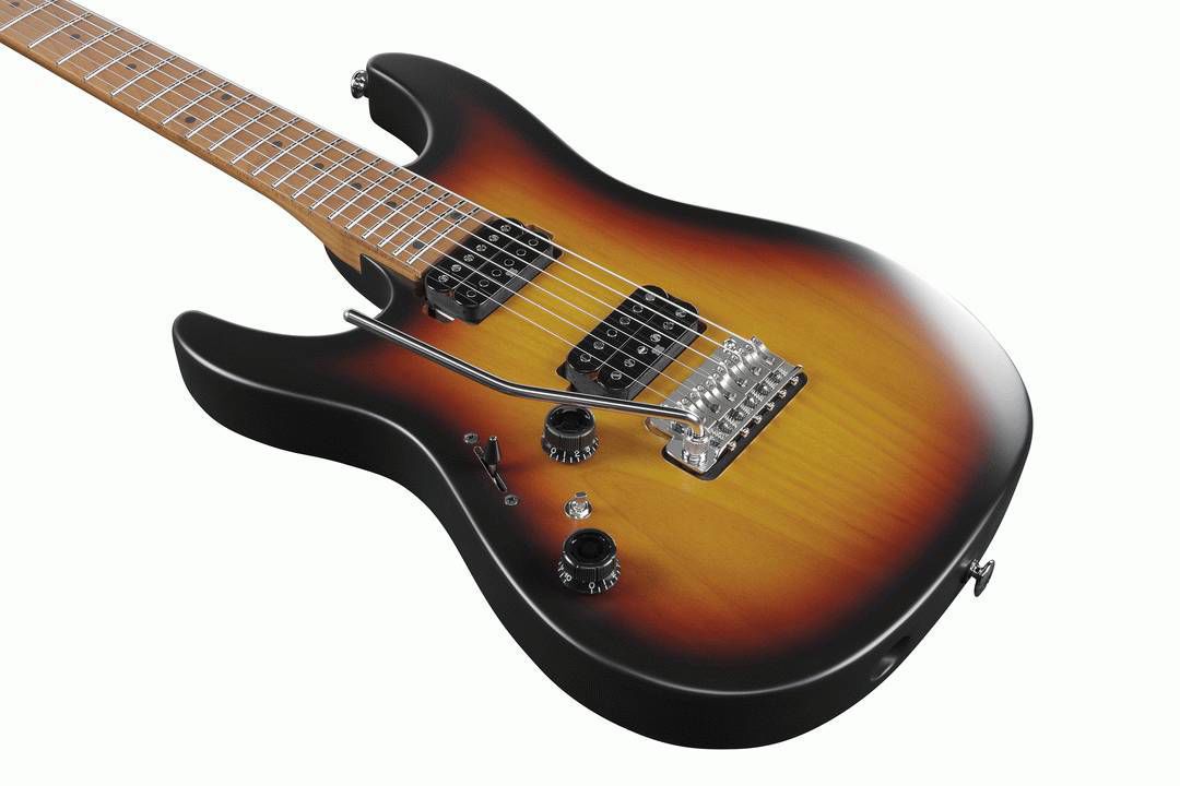 Ibanez AZ Prestige AZ2402L Left-Handed Electric Guitar - Tri Fade Burst Flat with Hardcase