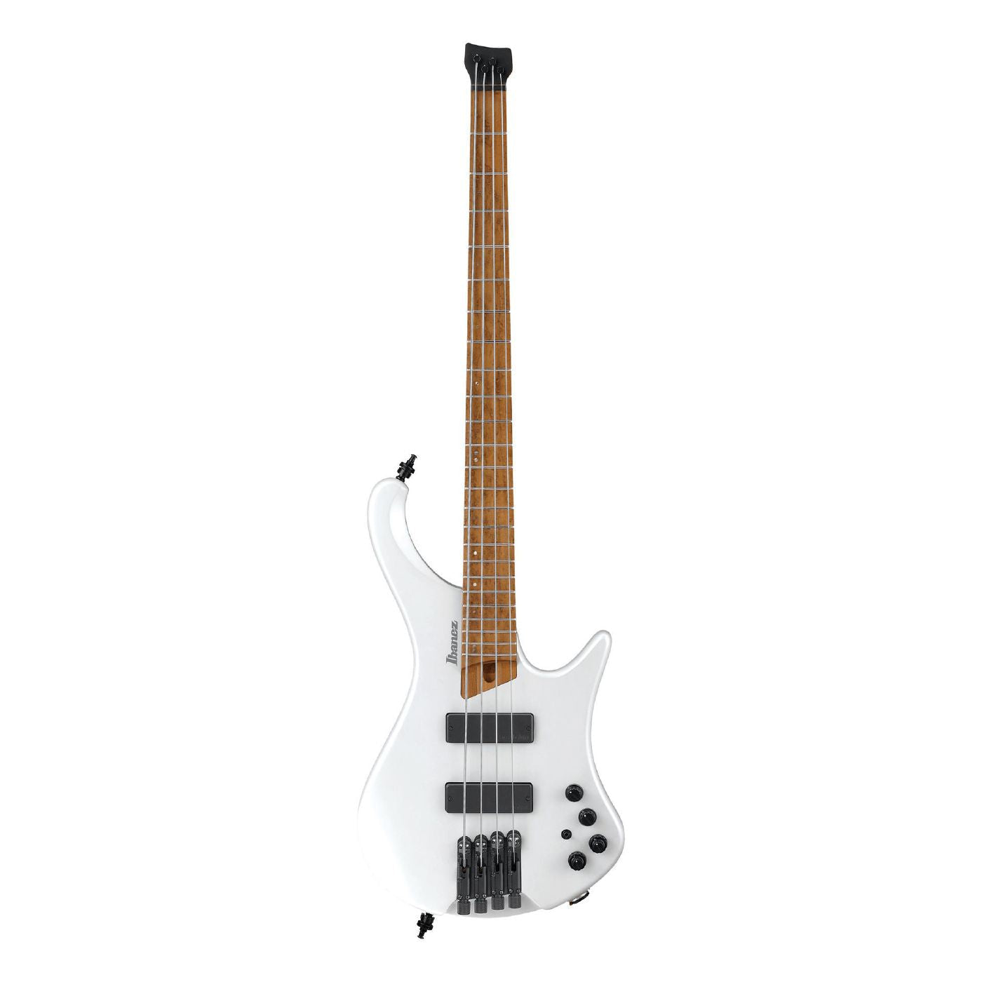 Ibanez EHB1000 PWM Electric Bass Guitar in Pearl White Matte with Gig Bag