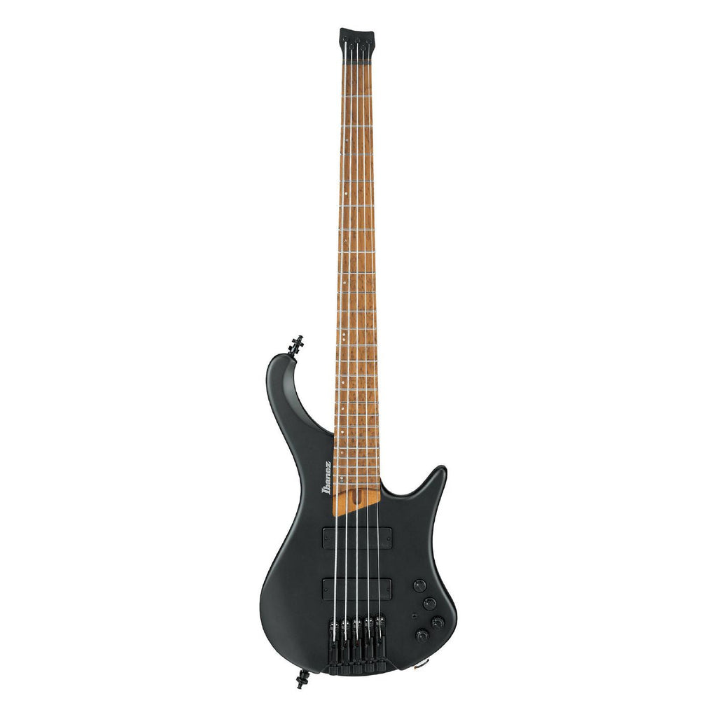 Ibanez EHB1005 Headless 5-String Bass Guitar in Black Flat with Bag