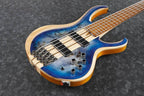 Ibanez BTB845 5-String Bass Guitar in Cerulean Blue Burst