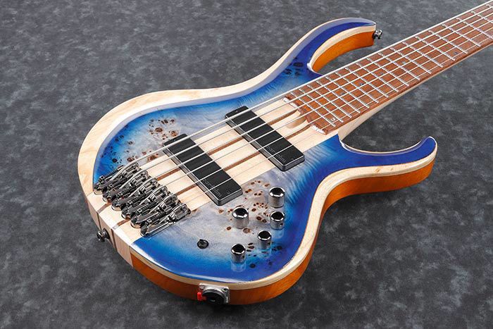Ibanez BTB846 Standard 6-String Bass Guitar in Cerulean Blue Burst Low Gloss