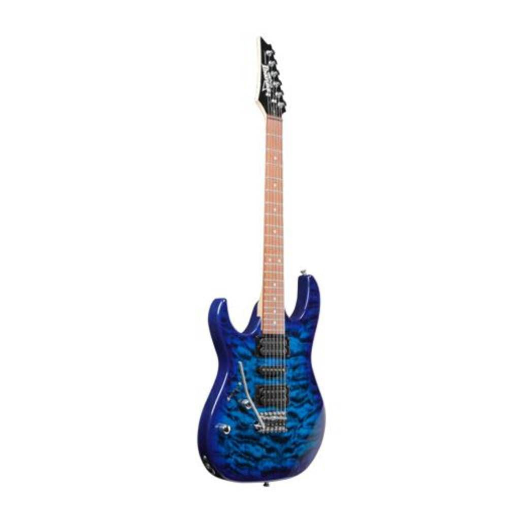 Ibanez RX70QAL Left-Handed Electric Guitar in Transparent Blue Burst
