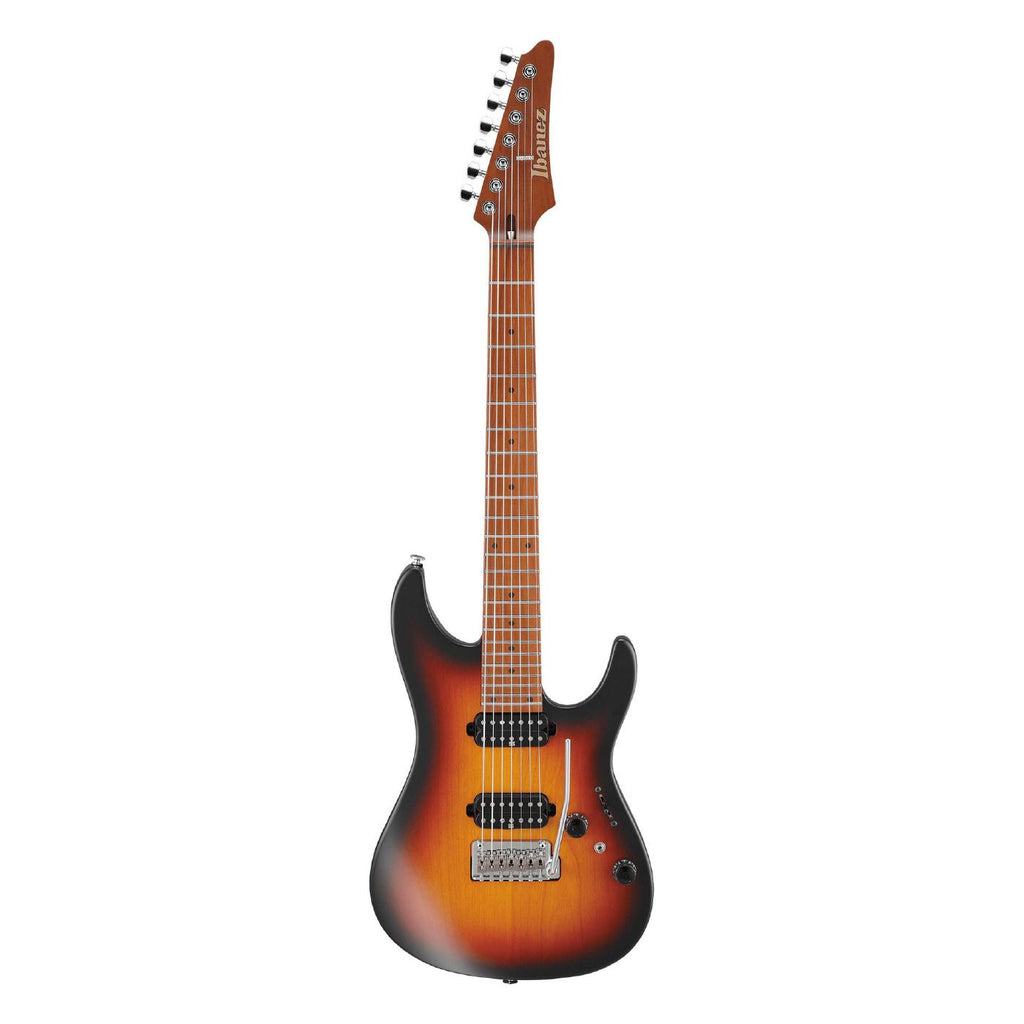 Ibanez AZ24027 Prestige 7-String Electric Guitar in Tri Fade Burst Flat with Hardcase
