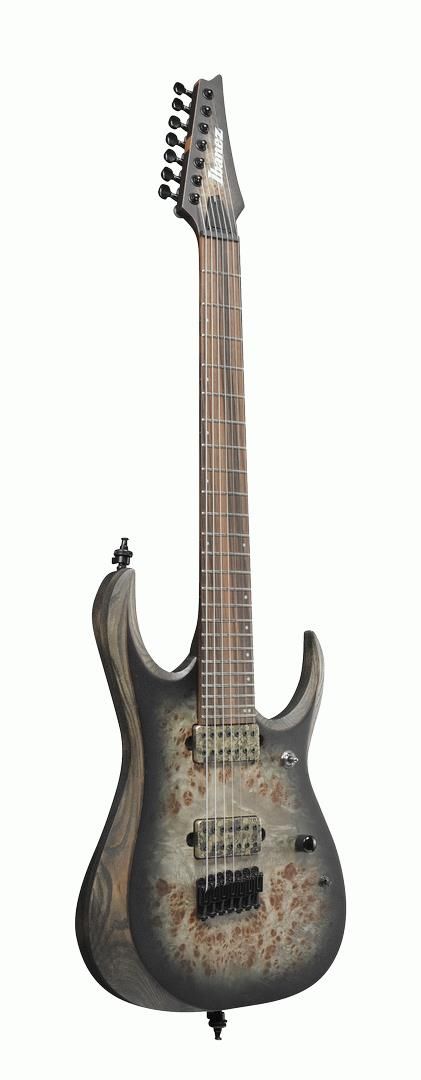 Ibanez RGD71ALPA Axion Label 7-String Electric Guitar in Charcoal Black Flat