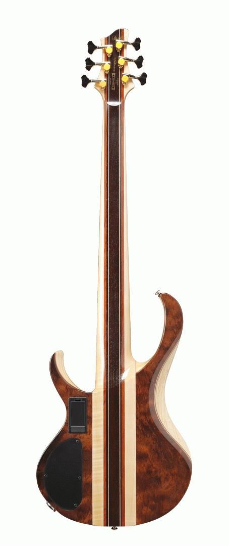 Ibanez BTB1836 Premium 6-String Electric Bass Guitar in Natural Shadow Low Gloss