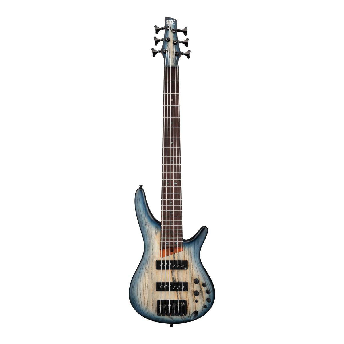 Ibanez SR Standard SR606E 6-String Bass Guitar - Cosmic Blue Starburst Flat