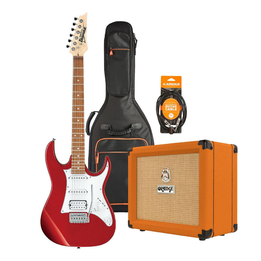 Ibanez RX40 Electric Guitar Starter Pack in Candy Apple Red with Crush 12 Amp, Armour Bag & GS10 Lead