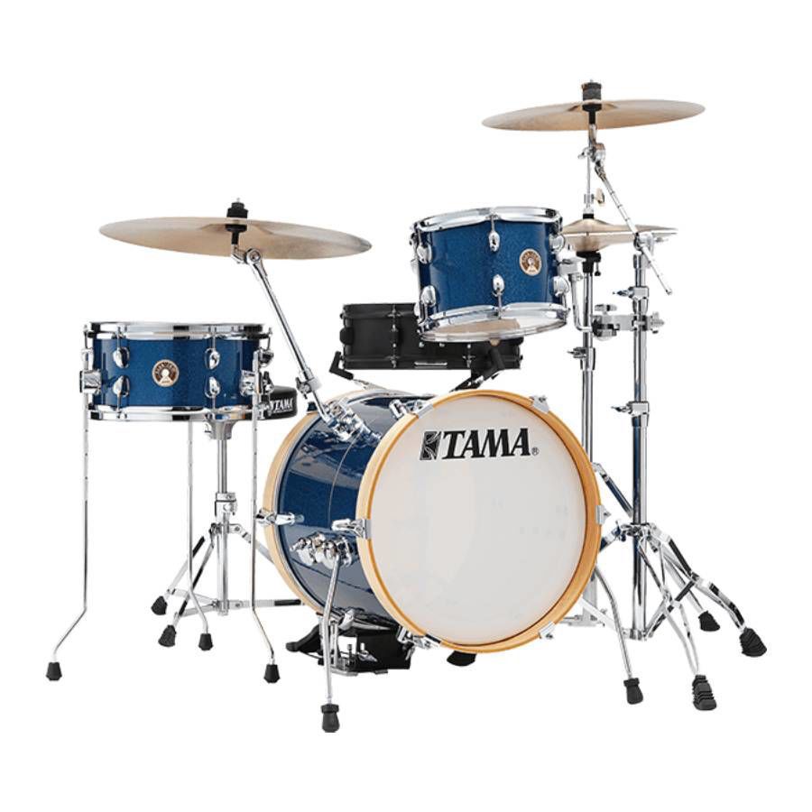 Tama Club-JAM Suitcase 3 Piece Drum Kit with Hardware - 16/10/12 - Indigo Sparkle