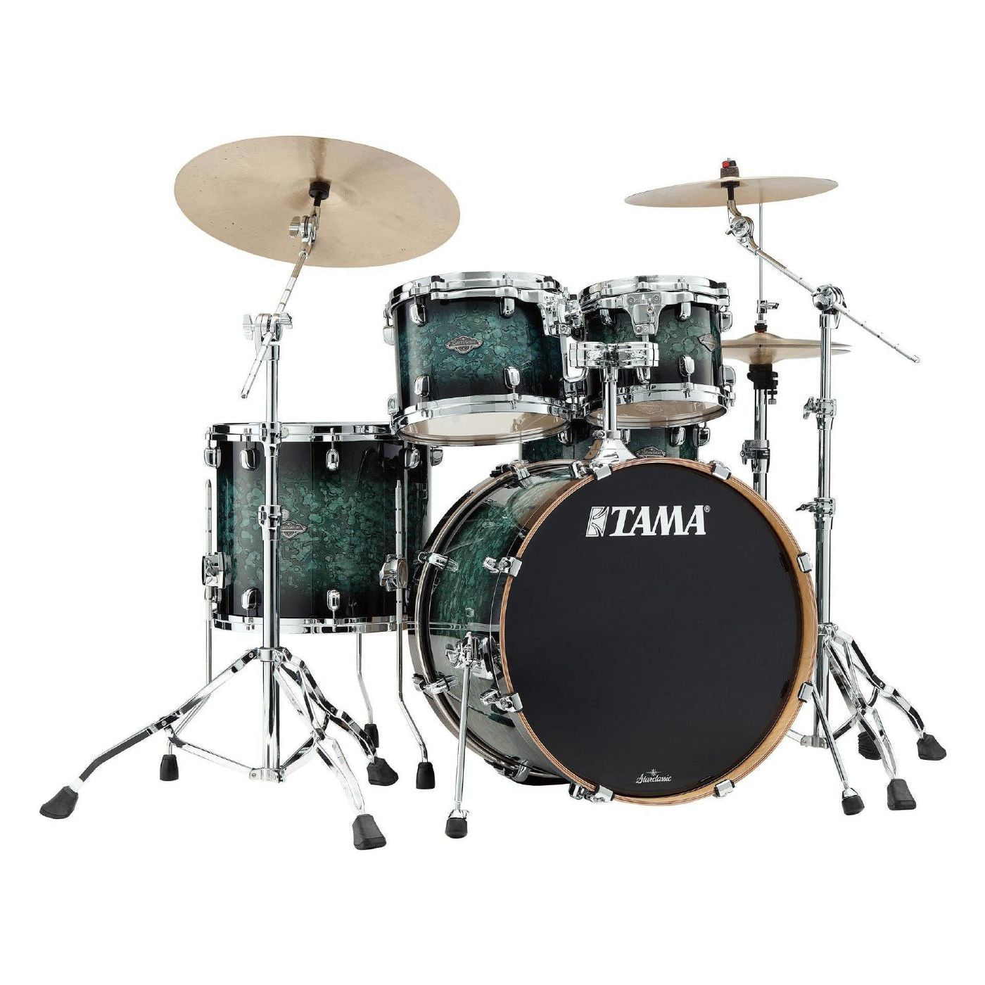 Tama Starclassic Performer 22 4 Piece Drum Kit Shell Pack - 22/10/12/16 - Molten Steel Blue Burst