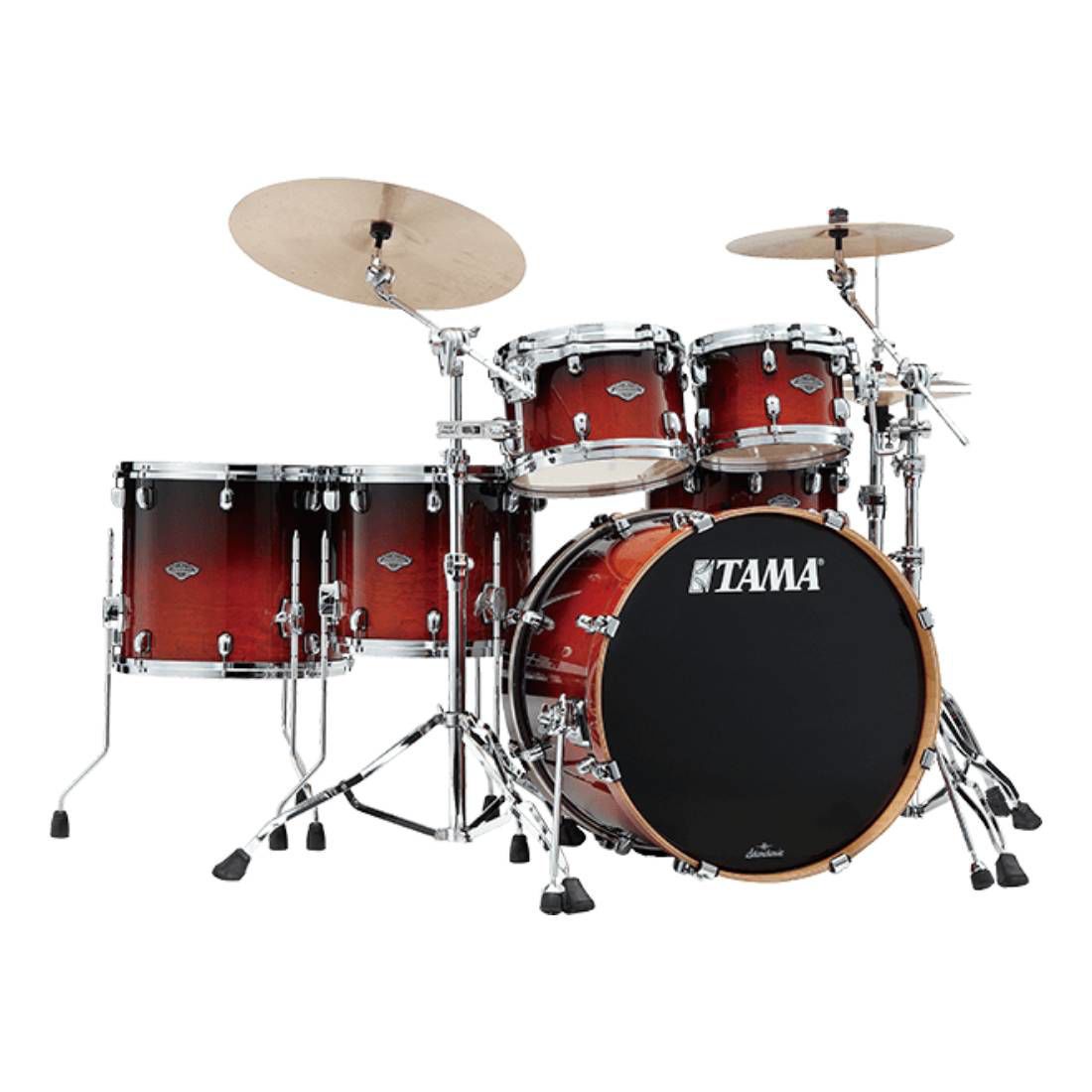 Tama Starclassic Performer 22 5 Piece Drum Kit Shell Pack - 22/10/12/14/16 - Dark Cherry Fade