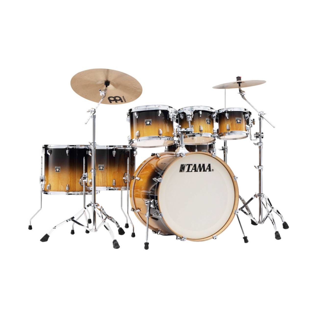 Tama Superstar Classic 7-piece 22 Inch Shell Pack Drum Kit in Gloss Lacebark Pine Fade