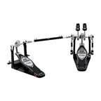 Tama Iron Cobra Power Glide double kick drum pedal with chrome finish and adjustable components, designed for bass drum performance.