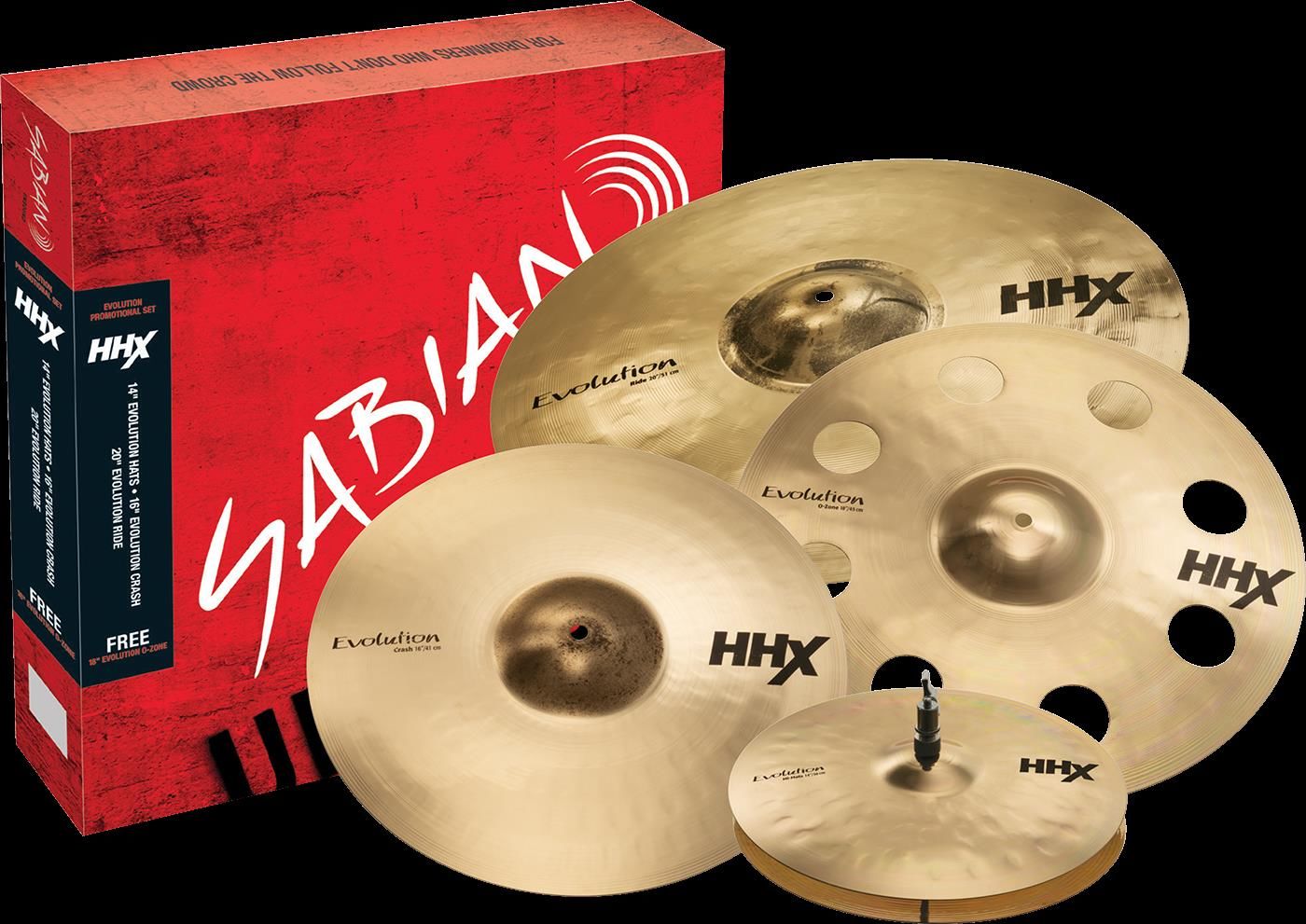 Sabian 15005XEBP HHX Evolution Promotional Cymbal Set