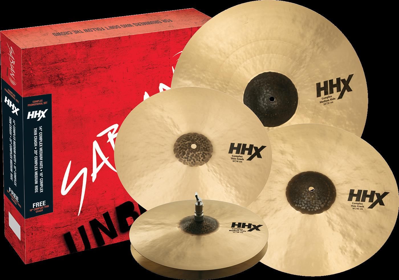 Sabian HHX Complex Promotional Cymbal Set