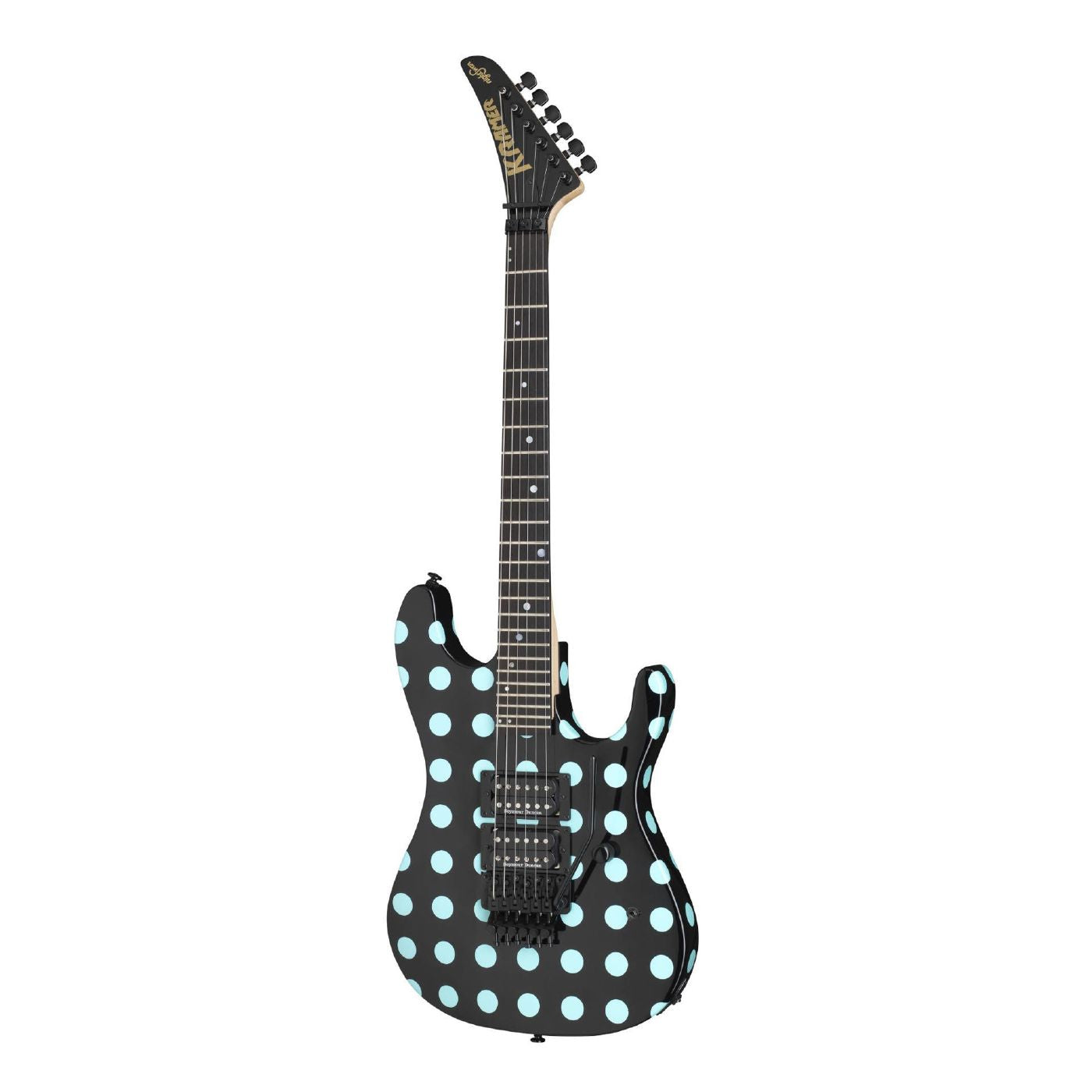 Kramer Nightswan Electric Guitar - Black/Blue Polka Dot