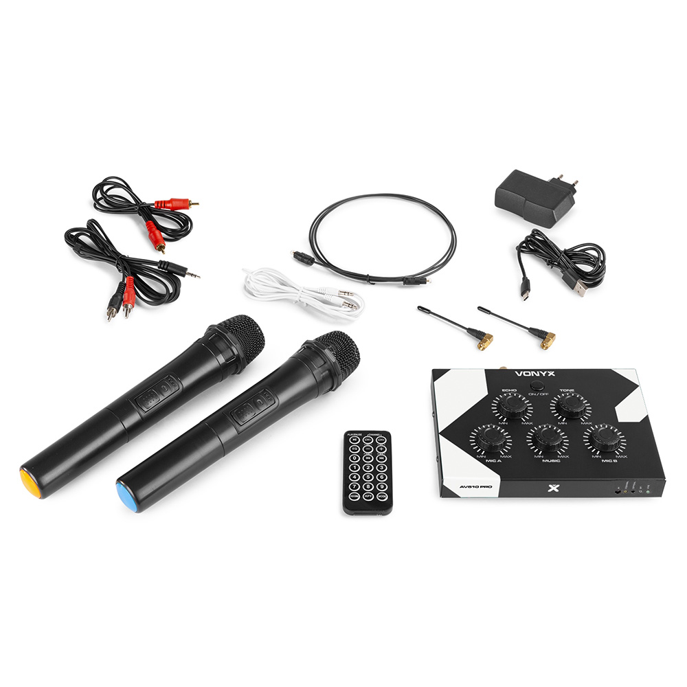 Vonyx AV510 Wireless Karaoke Microphone Set