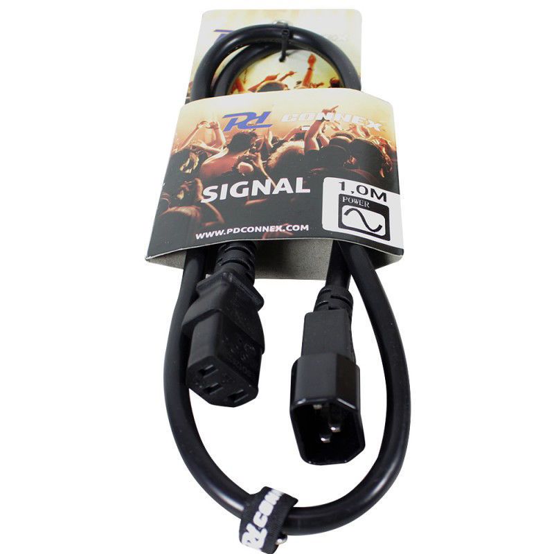 Power Dynamics 177950 1.0m IEC to IEC Power Extension Cable (10A)