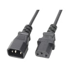 Power Dynamics 177956 5.0m IEC power extension cable with IEC connectors, suitable for PA equipment and audio setups.
