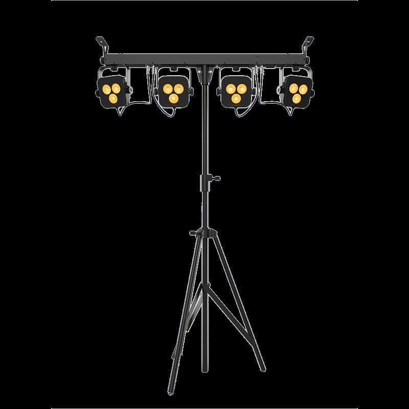 Chauvet 4 Bar Quad BT 12 x 4W RGBA (4-in-1) LED Par Bar, with Stand Foot Control and BT