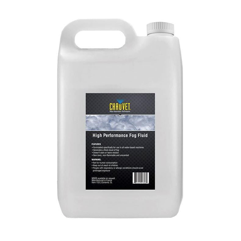 Chauvet FJ5 Smoke Fluid 5 Litre bottle, atmospheric machine accessory, clear liquid for fog and smoke effects