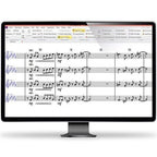 Avid Sibelius Ultimate notation software education version electronic delivery on a digital interface.