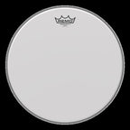 Remo Ambassador X coated 10-inch drumhead for drums, showing the textured surface and brand logo.