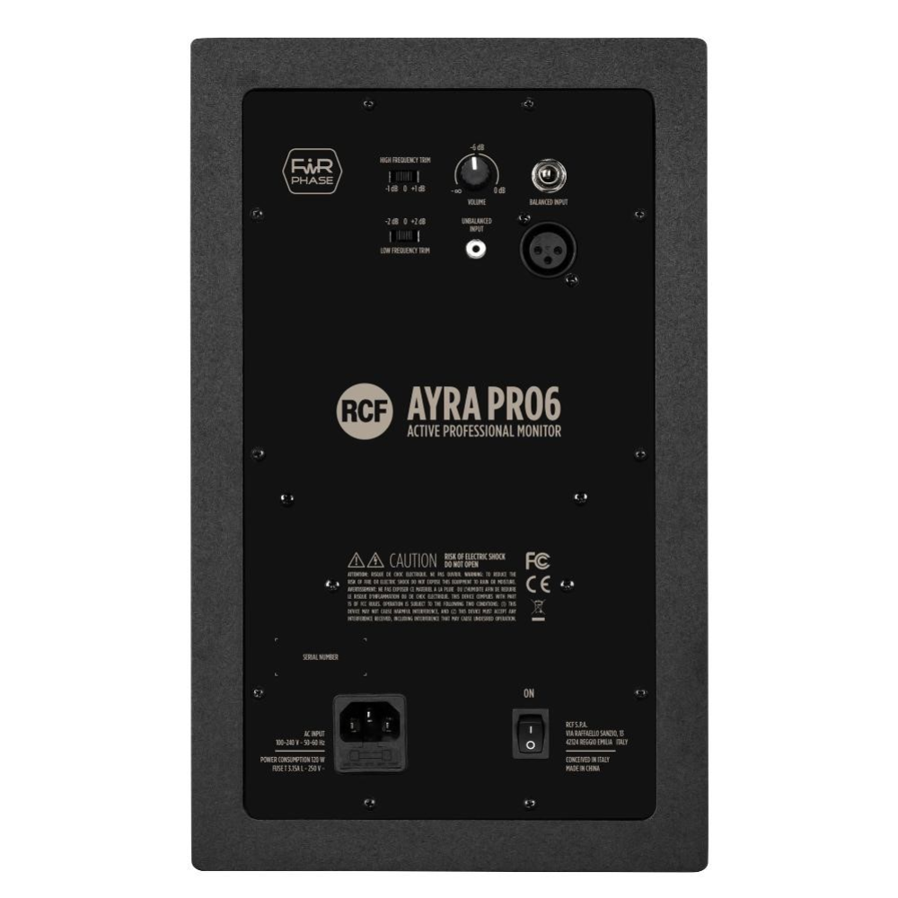 RCF Ayra Pro6 6 2-Way Studio Monitor Speaker - Single