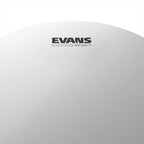 Evans 10-inch Reso 7 coated resonant drum head for resonant sound and durability on drum kit.