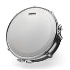 Evans 13-inch Genera HD dry coated drum head on a drum, showing its textured surface designed for durability and sound clarity