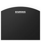 Evans 13-inch Onyx 2-ply coated drum head with black finish, designed for durable, high-quality sound in drum performances.