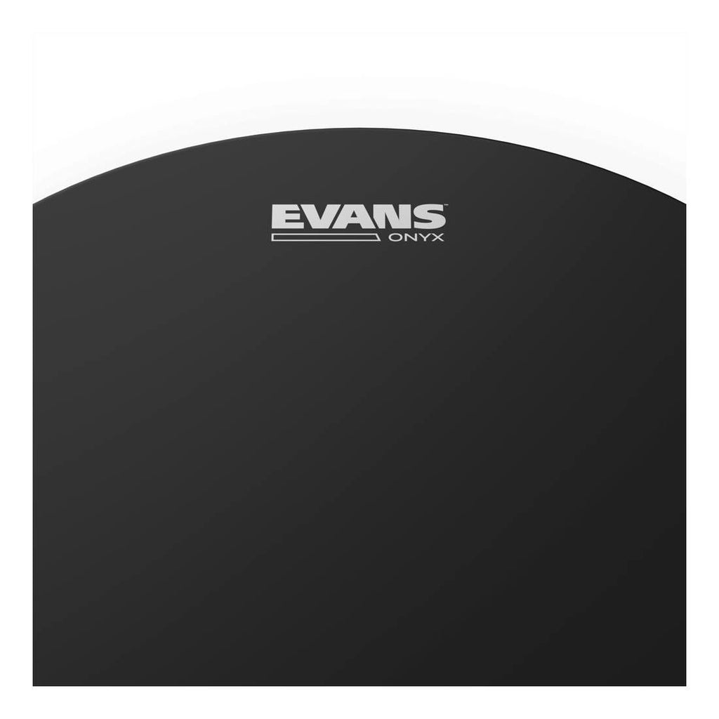 Evans 16-inch Onyx 2-Ply Coated Drum Head, durable percussion instrument head, suitable for drum kits and studio recording.