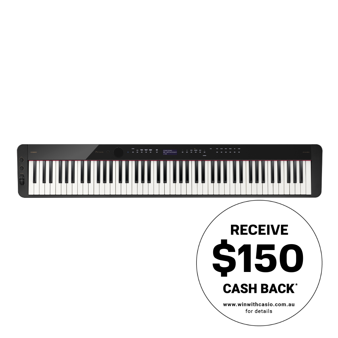 Casio Privia PX-S3100 Slimline Portable Digital Piano - Black