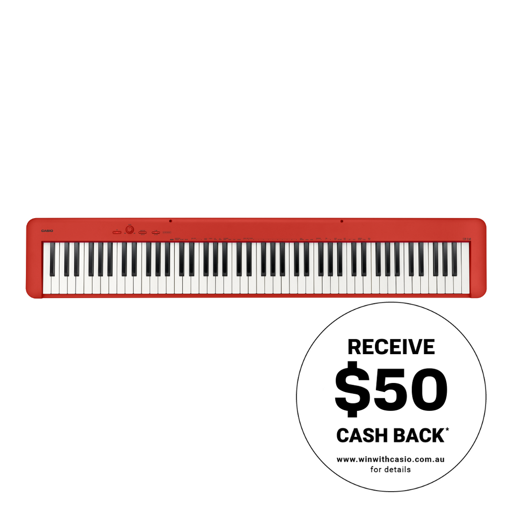 Casio CDP-S160 88-Key Slimline Digital Piano - Red
