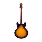 Heritage H-530 Standard hollowbody electric guitar in original sunburst finish, showcasing its classic design and rich wood grain.
