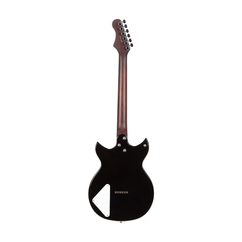 Harmony Standard Series Rebel Electric Guitar with Flame Maple Top in Transparent Black