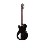 Harmony Standard Series Jupiter Electric Guitar with Flame Maple Top in Transparent Black