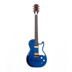 Harmony Standard Series Jupiter Electric Guitar - Flame Maple Top - Transparent Blue