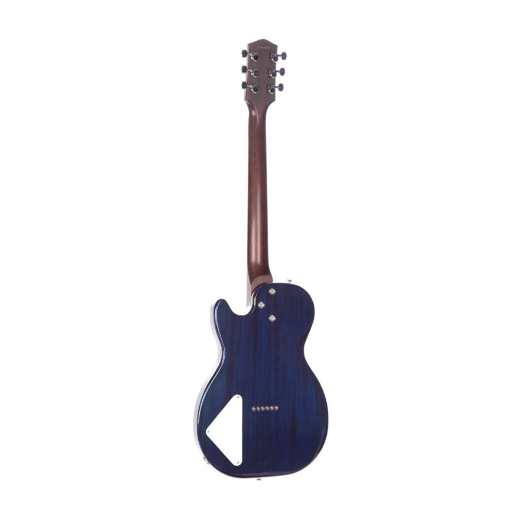 Harmony Standard Series Jupiter Electric Guitar - Flame Maple Top - Transparent Blue