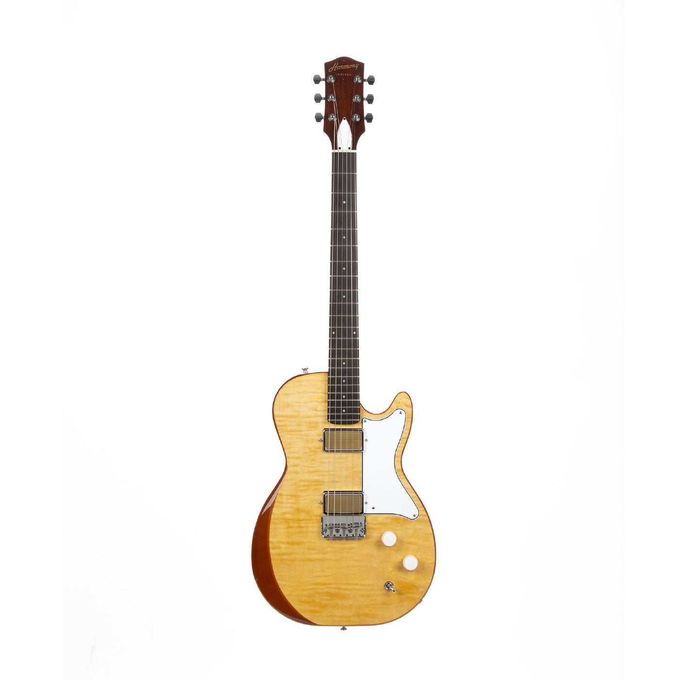 Harmony Standard Series Jupiter Electric Guitar with Flame Maple Top in Vintage Natural