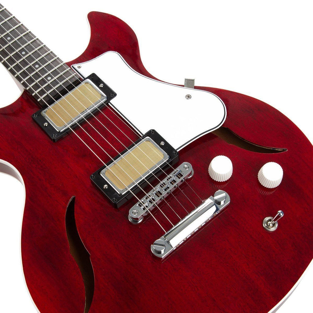 Harmony Standard Series Comet Electric Guitar in Transparent Red