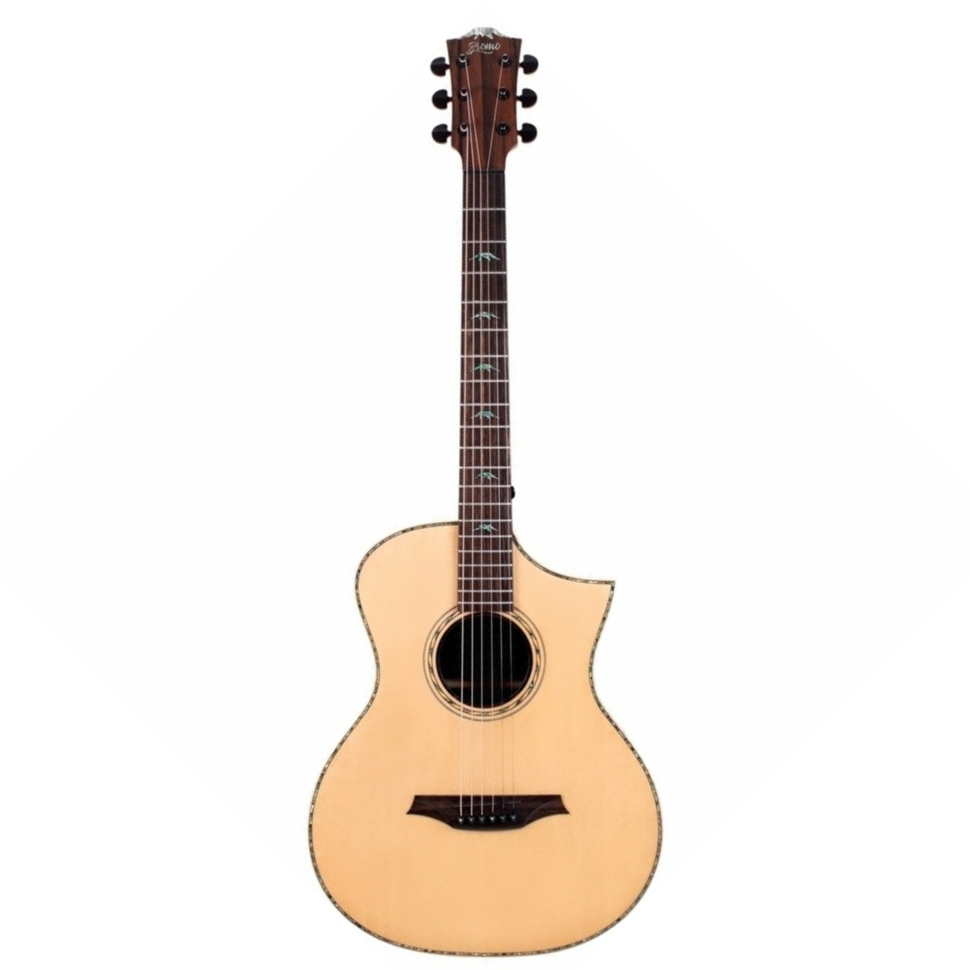 Bromo Guitar BAR5CE Rocky Mountain All Solid GA E/A Acoustic Guitar