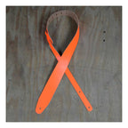 Colonial Leather Basic Leather Guitar Strap - High Vis Orange