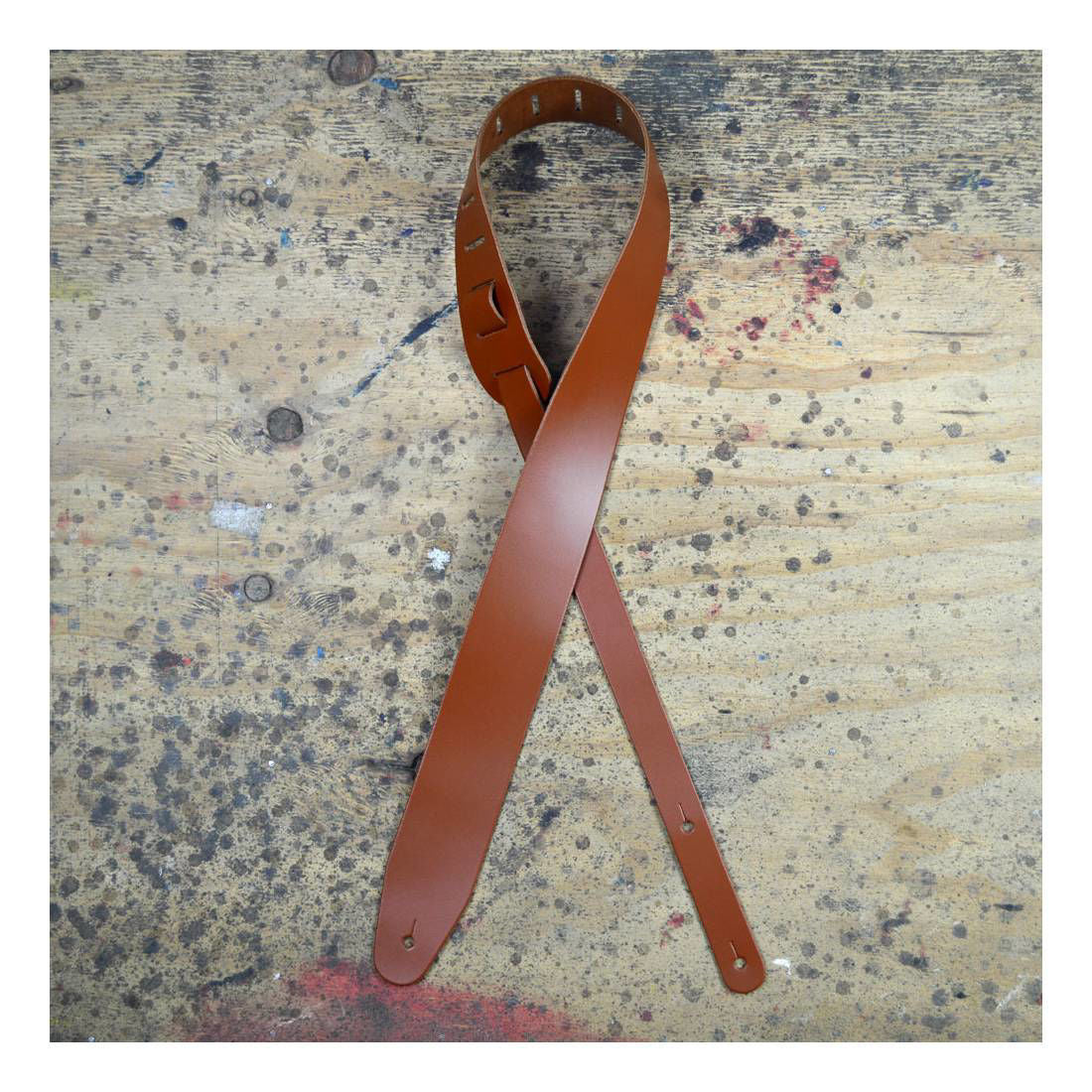 Colonial 2.5 Leather Basic Leather Guitar Strap - Tan