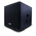 AVE Bassboy2 powered 15-inch subwoofer with robust enclosure, designed for deep bass in professional audio setups.