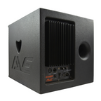 AVE Bassboy powered 12-inch subwoofer, a high-performance speaker with a sleek design, ideal for powerful bass sound.