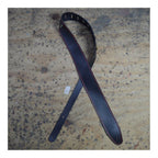 Colonial Leather 2.5 inch Basic Leather Guitar Strap - Double Stitched Red