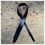 Colonial Leather Basic Leather Guitar Strap - Black