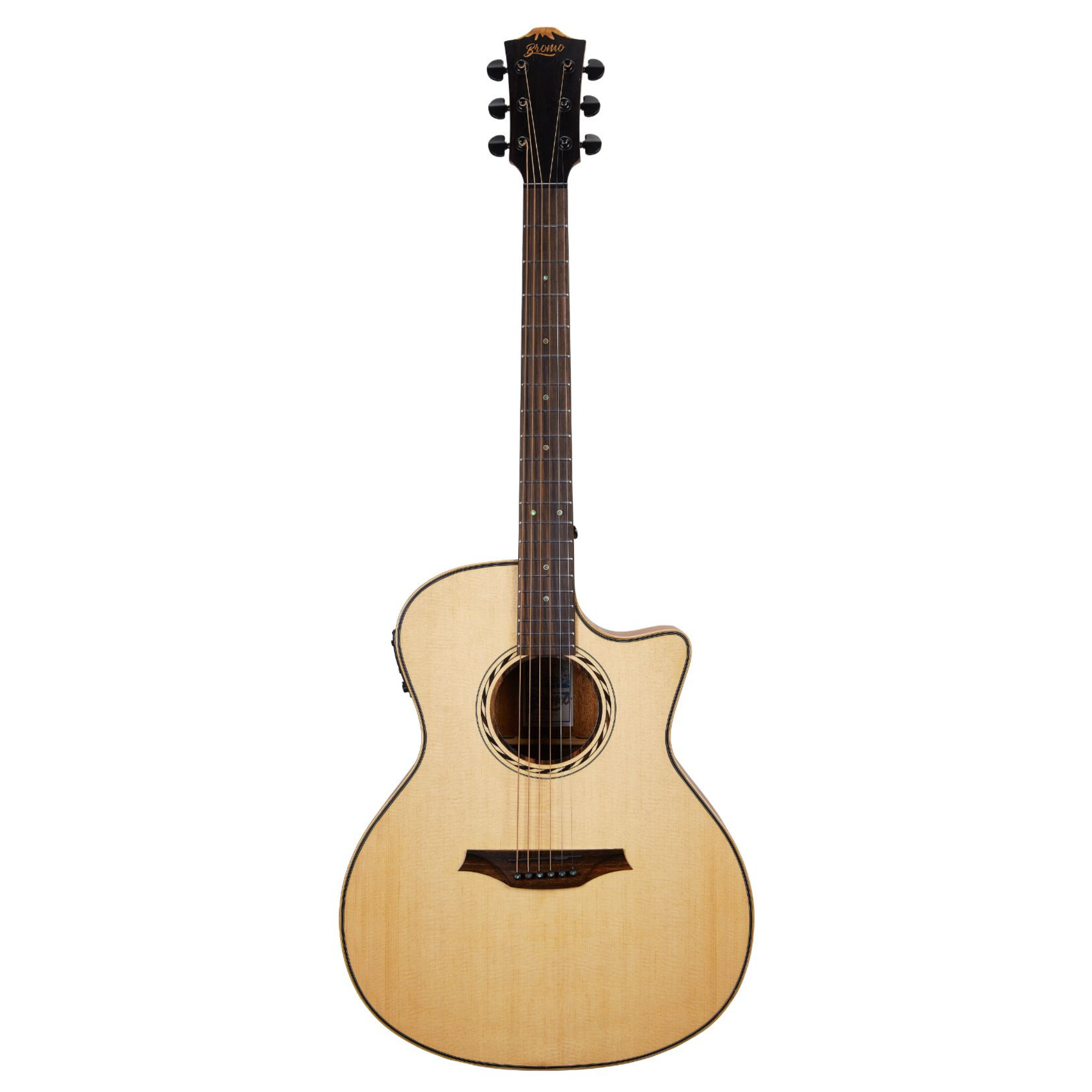 Bromo Guitar BAT2CE Tahoma Solid Top GA E/A Acoustic Guitar