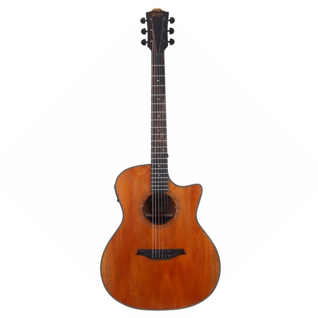 Bromo Guitar BAT2MCE Tahoma Solid Top GA E/A Acoustic Guitar