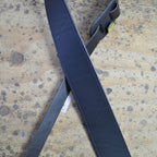 Colonial Leather 2.5inch Sueded Solid Hide Guitar Strap - Black
